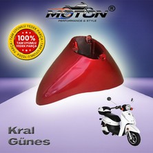 Moton Kral Güneş Elektrikli Bisiklet Ön Çamurluk (Kırmızı)