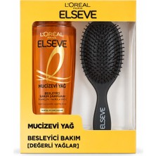 Elseve L’oréal Paris Mucizevi Yağ Besleyici Bakım Şampuanı + Saç Fırçası Hediye Seti