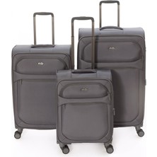 Vona Bags 3'lü Valiz Seti 4 Teker Kumaş Valiz