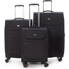Vona Bags 3'lü Valiz Seti 4 Teker Kumaş Valiz