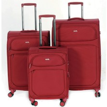 Vona Bags 3'lü Valiz Seti 4 Teker Kumaş Valiz