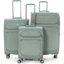 Vona Bags 3'lü Valiz Seti 4 Teker Kumaş Valiz