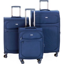 Vona Bags 3'lü Valiz Seti 4 Teker Kumaş Valiz