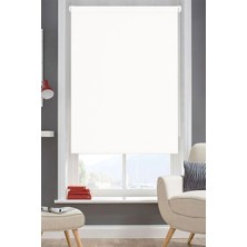 Bigpazar Beyaz Ithal Stor Güneşlik Düz Modern Perde Etek Dilimsiz