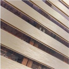 Bigpazar Sütlü Kahverengi Ithal Bambu Zebra Modern Perde Yüksek Kalite