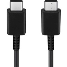 Technio Samsung Uyumlu Usb-C To Usb-C 5A Süper Hızlı Şarj ve Data Kablosu (1m) - Siyah