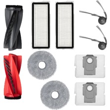Voli Roborock QRevo Curv , Q Revo C , QREVO C PRO için Yedek Fırça Hepa Filtre Mop Bezi Toz Torbası