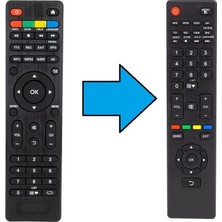 Herz Dijitsu Andorid Smart LED Tv Kumandası-Resimde Sağdaki Gönderilir