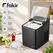 Fakir Sitare Buz Yapma Makinesi 1,8 L Su Haznesi, Hızlı Buz Üretimi, Kompakt Tasarım, Farklı Buz Boyutları, Kolay Kullanım, Siyah Buz Makinesi Ev Tipi