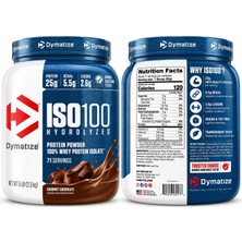 Dymatize, ISO100® Izole Hydrolyzed, 100% Whey Protein Isolate, Gourmet Chocolate, 5 Lbs (2.3 Kg)