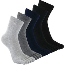 İkonik Socks 6'lı Bambu Mantar ve Koku Önler Parmaklı Çorap