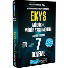 Pegem Akademi Yayıncılık 2027 EKYS MEB Müdür ve Müdür Yardımcılığı 7 Deneme