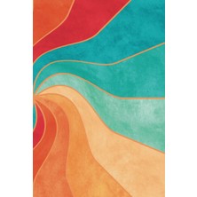 Retro Rainbow 6 X9 Bullet Journal - Hardcover