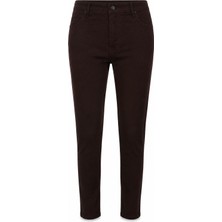 Double Skinny Kahverengi Kadın Jean Pantolon 1010B