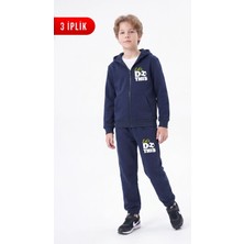 Fyk Kids 3 Iplik Baskılı Fermuarlı Erkek Çocuk Eşofman Takımı