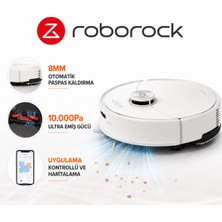 Roborock 10.000PA Yüksek Emiş Güçlü Performanslı Robot Süpürge ve Paspas, Halı Tanıma, Mop Kaldırma Fonksiyonlu + Mutfak Tartısı