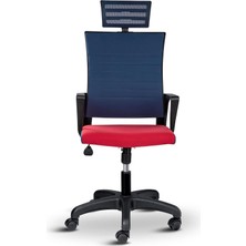 Rigel Ergonomik Ofis Koltuğu, Yükseklik Ayarlı Konfor Sistemi, Hareketli Başlık Desteği, Temizlenebilir Kumaş, Plastik Ayaklı Dayanıklı Çalışma Koltuğ