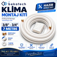 Bekatech Klima Montaj Kiti  Alüminyum Seti Bakır Uçlu Universal 3/8-3/4 7 Metre