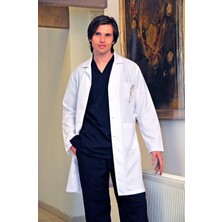 Candaş Uniform Mono Yaka Erkek Doktor Öğretmen Laborant Uzun Kol Önlük