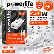 Powerlife Type-C To Lightning Adaptör-Kablo Set
