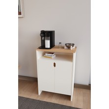 Bamosa Alora Raflı Kapaklı 80CMX54CM Kahve Köşesi,ayakabılık Çok Amaçlı Dolap