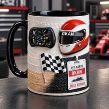 Aion Casa Aıon Casa Kişiye Özel Yarışçı Kupa Bardak – Isimli Formula 1 Pilot Kaskı ve Pit Kartı Tasarımı