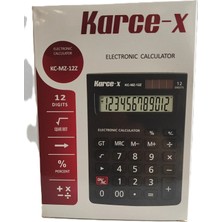 Ada Çanta Kırtasiye Tiga Karce-X 12 Haneli Siyah Küçük Boy Hesap Makinesi VS850044