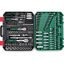 OEM 216 Parça Profesyonel Hırdavat Seti Lokma Anahtar Cırcır Bits Uçlu Takım Çantası