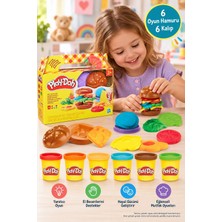 Toyfest Play-Doh Yiyecek Şekilleri Oyun Hamuru Barbekü Seti 6 Hamur 6 Kalıp Çocuk Mutfak Oyuncak Seti