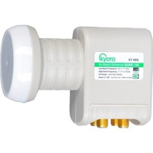 Mey İthalat 4 Çıkışlı Dörtlü Uydu Anteni Uyumlu Lnb, 4K Ultra Hd, Yağmur Korumalı