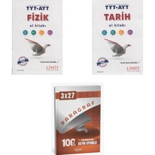 2027 Limit Tyt Ayt Fizik + Tarih El Kitabı + Anla Kazan Paragraf Deneme 3'lü Set