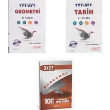 2027 Limit Tyt Ayt Geometri + Tarih El Kitabı + Anla Kazan Paragraf Deneme 3'lü Set