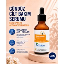 Drxdion Gündüz Cilt Bakım Serumu Hyaluronic Asit, Kolajen, Leke Karşıtı Aydınlatıcı Formül (50ML)
