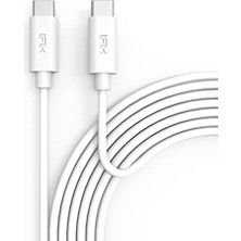 Mey İthalat Type C Kablo, 100W Hızlı Şarj ve Data, USB C To USB C, 120 cm ve 200 Cm, iPhone 15, iPad Pro, Macbook, Android, Huawei Uyumlu, Tpe Dayanıklı