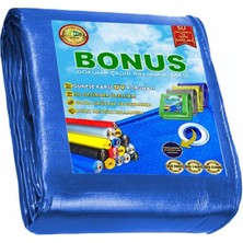 Mey İthalat Bonus Pe Branda - 120 G/m2-2x2 Mt. (Mavi, Kapsüllü, 2 x 3 Mt.) | Çift Laminasyonlu, Kopmaz Kenarlı Çok Amaçlı Tam Koruma.