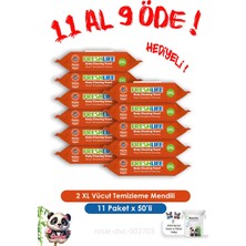 11 Al 9 Öde Freshlife 2 Xl Vücut Temizleme Havlusu 50'li ve Rosıe