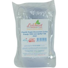 Mey İthalat Plastik Çorba Kaşığı 1654 Mm, Şeffaf, 100 Adet, 1 Paket