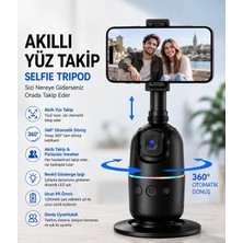 Feddy Yüz Takibi Yapan 360° Dönen Gimbal Telefon Sabitleyici Selfie ve Video Çekimi Için Akıllı Tripod