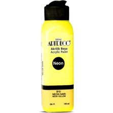 Artdeco Akrilik Boya 140 ml Neon Sarı Renkli Sanatsal Malzeme Özelliği