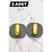 Katilus 2'li  Yapışkanlı  Duvar Askısı Delmeden Montaj  Banyo Mutfak Askılığı