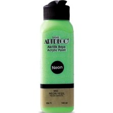 Artdeco Akrilik Boya 140 ml Neon Yeşil - 4 Adet
