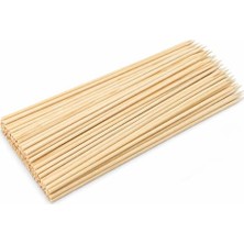 Kazan Hobi 100 Adet 40 cm Çöp Şiş, Ahşap Tek Kullanımlık Mangal ve Barbekü Şişi