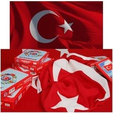 Kazan Hobi Lüks Türk Bayrağı Alpaka Kumaş Bayrak 70X105 cm 8691731020102