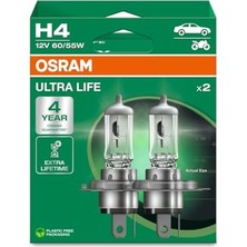 Kazan Hobi H4 Ult 60/55W 12V P43T5X2TRQR2B Ultralife, 64193ULT-2HB