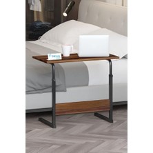 Kazan Hobi 80X40 Yükseklik Ayarlı Çalışma Masası, Dikiş Masası, Hasta Yemek Masası ve Laptop Sehpası