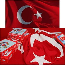 Kazan Hobi Lüks Türk Bayrağı Alpaka Kumaş Bayrak 150X225 cm 8691731020140