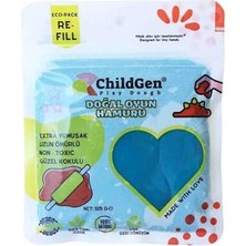 Kazan Hobi Doğal Oyun Hamuru, Vakumlu Kartuş Paket, ), - Mavi -, - (Ecopack-Refill
