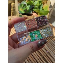 Kazan Hobi Glitter Simli Jel Far Paleti, Kremsi Yüz ve Vücut Simi, Yüz Taşı 6