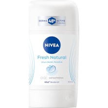 Kazan Hobi Kadın Stick Deodorant Fresh Natural 50 Ml, Ter Kokusuna Karşı 48 Saat Koruma, Uzun Süren Ferahlık