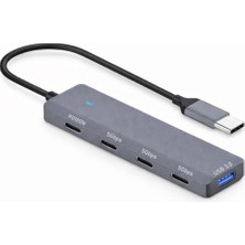 Kazan Hobi Adaptör, Usb-C 3.0 Hub Çoklayıcı Type-C Extender 5gbps Hızlı Veri Aktarım Pd 100W Şarj Destekli USB Çoklayıcı Laptop Tablet Telefon Için USB 3.0 Çoklu Port Dönüştürücü | ADS-311